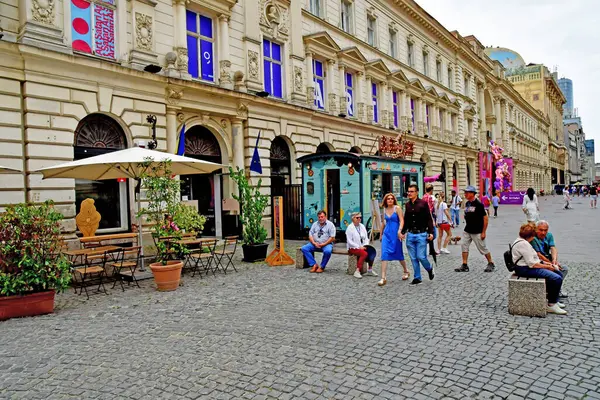バカレスト ルーマニア 7月2 2023 美しい都市の中心部 — ストック写真