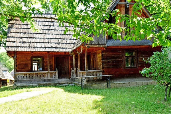 Boekarest Roemenië Juli 2023 Oud Huis Het Pittoreske Village Museum — Stockfoto