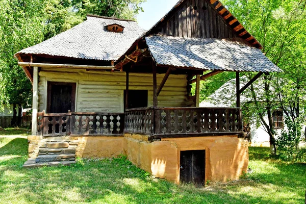 Bukarest Rumänien Juli 2023 Altes Haus Malerischen Dorfmuseum — Stockfoto