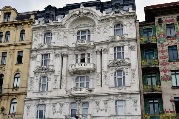 Viena Austria Junio 2023 Bloque Apartamentos Pintoresco Centro Ciudad — Foto de Stock