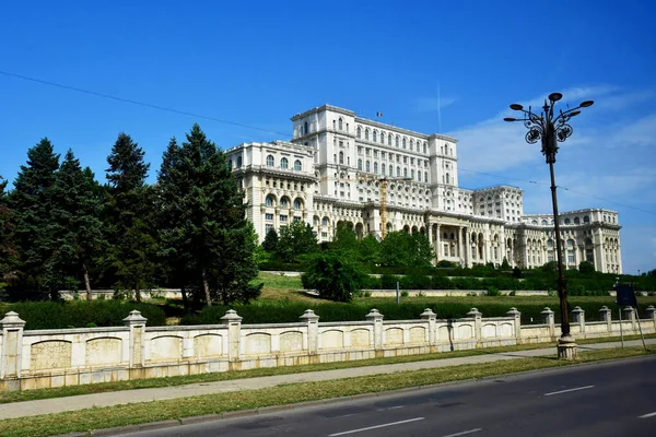 Букарест Румыния Июля 2023 Года Гигантский Дворец Парламента — стоковое фото