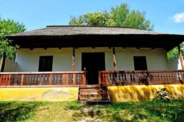 Бухарест Румунія Липня 2023 Року Старий Будинок Мальовничому Музеї Села — стокове фото