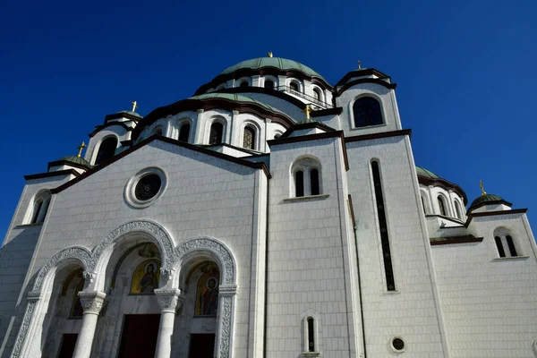 塞尔维亚贝尔格莱德 2023年6月28日 圣萨瓦教堂 — 图库照片