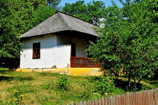 Bucarest Romania Luglio 2023 Vecchia Casa Nel Pittoresco Villaggio Museo — Foto Stock