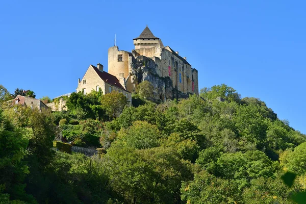 Castelnaud Chapelle Francie Října 2023 Malebný Starý Hrad — Stock fotografie