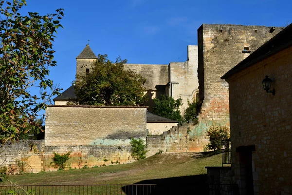 Saint Amand Coly Frankrijk Oktober 2023 Pittoreske Oude Abdij — Stockfoto