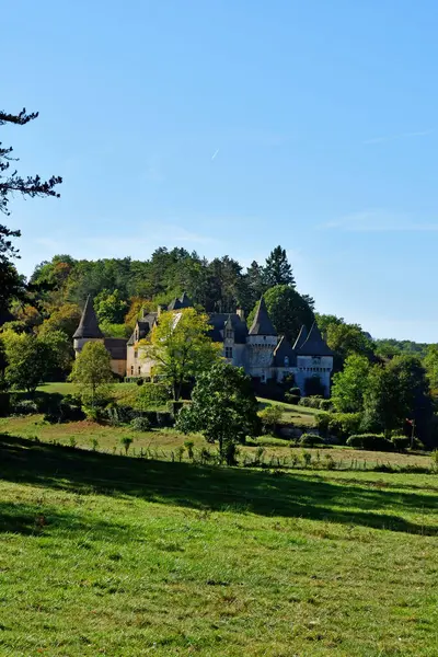 Saint Amand Coly Frankreich Oktober 2023 Das Malerische Schloss Grande — Stockfoto
