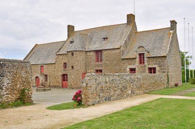 Saint Malo; France - july 30 2023 : the Limoelou manor, the Jacques Cartier house clipart