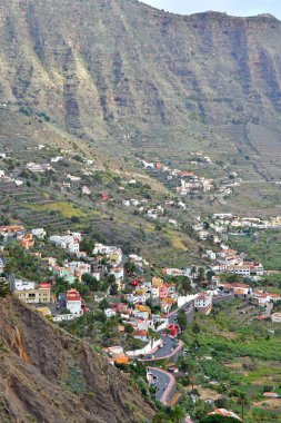 La Gomera, Canary Islands - march 15 2024 : the landscape of Hermigua clipart