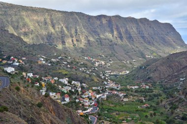 La Gomera, Canary Islands - march 15 2024 : landscape of Hermigua clipart