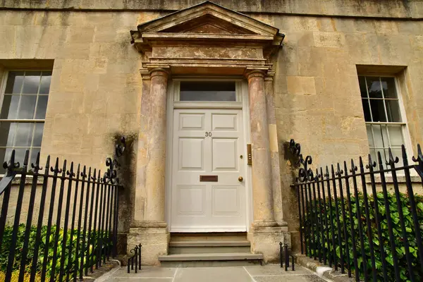 stock image Bath; England - may 30 2024 : the Royal Crescent