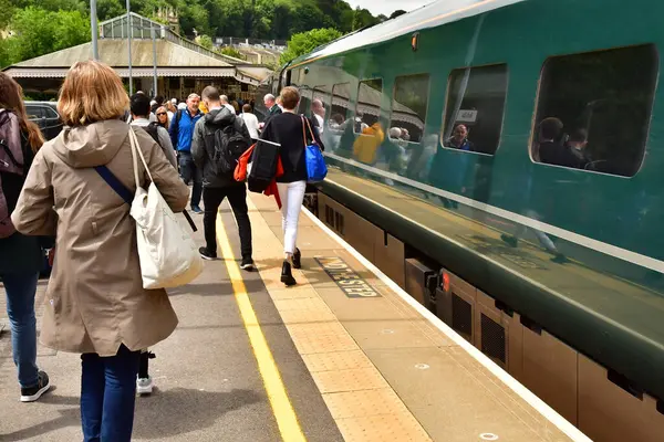 stock image Bath; England - may 30 2024 : the Bath Spa railway station