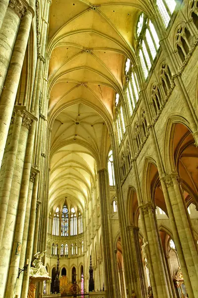 stock image Amiens; France - june  20 2024 : the cathedral Notre Dame, the biggest of France