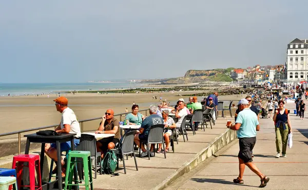 stock image Wimereux; France - may 10 2024 : the seaside resort city