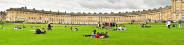 Bath; England - may 30 2024 : the Royal Crescent clipart