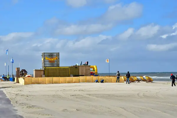 stock image Le Touquet Paris Plage; France - april 20 2024 : the beach