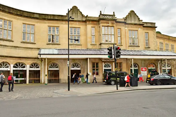 stock image Bath; England - may 30 2024 : the Bath Spa railway station