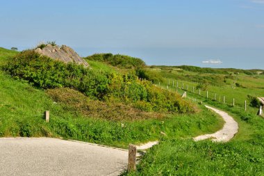 Escalles; France - may 10 2024 : the Cap Blanc Nez clipart