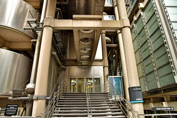 Stock image London; England - may 23 2024 : the Lloyd s building in the City of London