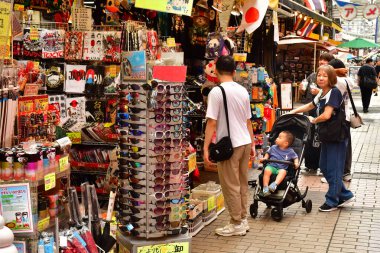 Tokyo; Japan - august 10 2024 : grocery in Ameya Yokocho, shopping street clipart