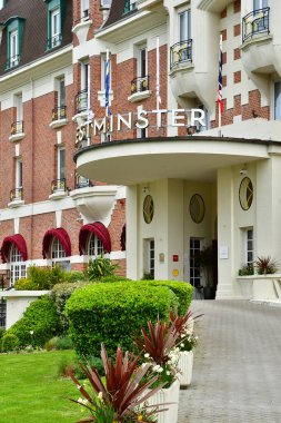 Le Touquet Paris Plage; France - april 20 2024 : Westminster hotel in the picturesque seaside city clipart