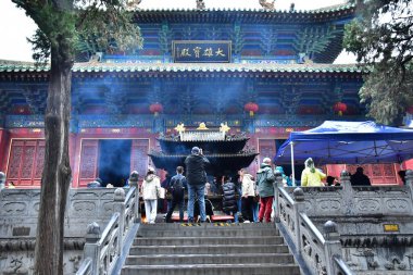 Luoyang; China - november 6 2024 : the monastery of Shaolin, the cradle of kung fu clipart