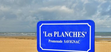 Trouville; France - october 12 2024 : Les Planches, Promenade Savignac clipart