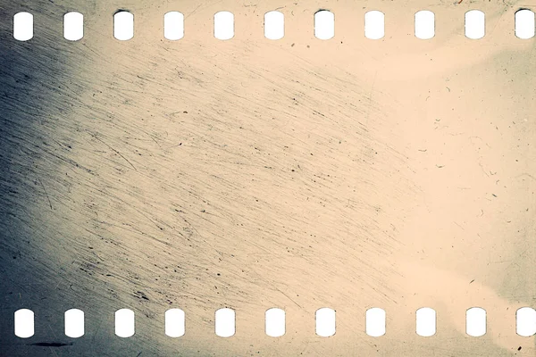 Stofachtige Grungy 35Mm Film Textuur Oppervlak Geperforeerde Gekrulde Camerafilm Geïsoleerd — Stockfoto