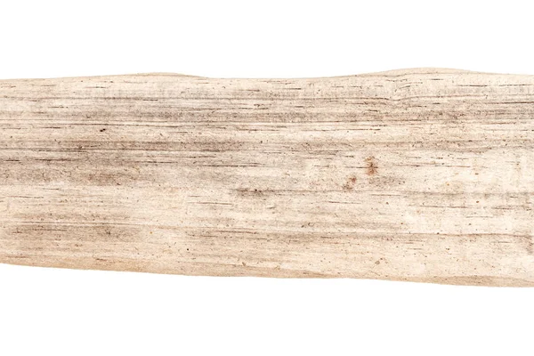 Deel Van Driftwood Geïsoleerd Witte Achtergrond — Stockfoto