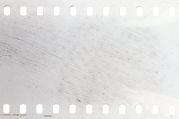 Dusty Grungy 35Mm Textura Superfície Filme Filme Perfurado Câmera Riscada — Fotografia de Stock