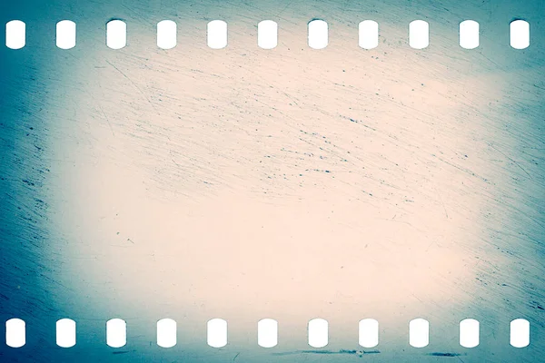 Dusty Grungy 35Mm Film Texture Surface Perforated Scratched Camera Film — Stock Photo, Image