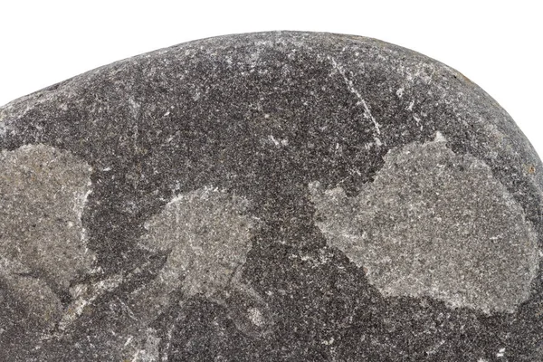 白地に孤立した黒い石の一部 — ストック写真