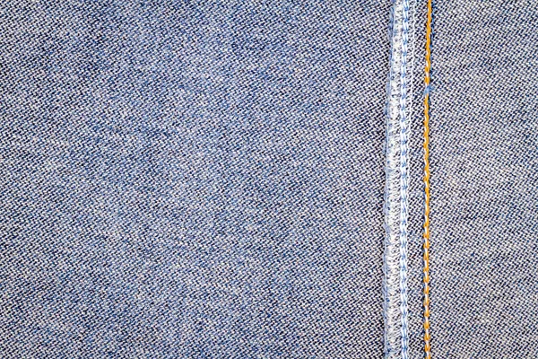 Wrong Side Jeans Fabric Back Seam — Stock Photo, Image