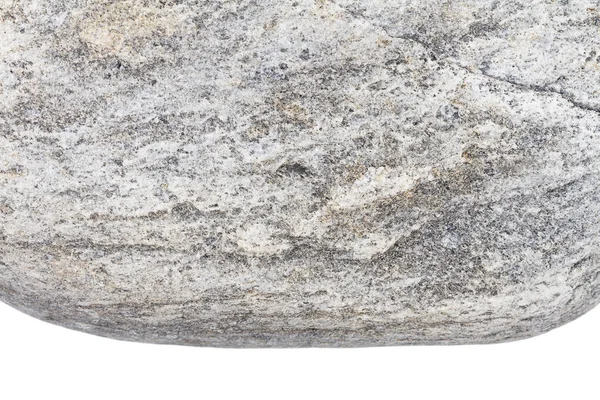 Часть Серого Камня Белом Фоне — стоковое фото