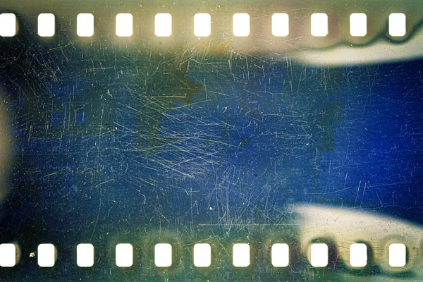Texture Surface Film 35Mm Poussiéreux Grunge Film Photo Perforé Rayé — Photo