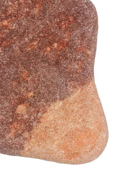 Parte Una Piedra Roja Aislada Sobre Fondo Blanco —  Fotos de Stock