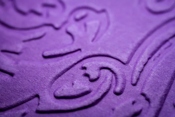 Екстремальний Макрос Рельєфного Фіолетового Паперу Вибірковий Фокус Мала Глибина Різкості — стокове фото