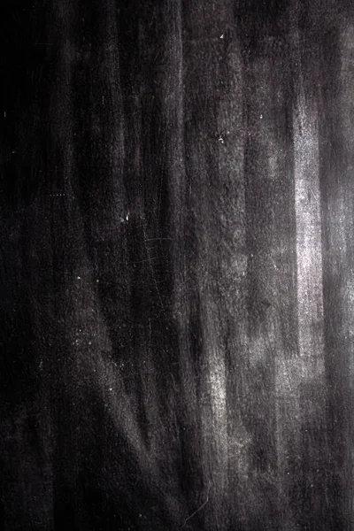 Empty Black Chalkboard Background Chalk Smudge Texture Empty Blank Education — Foto de Stock