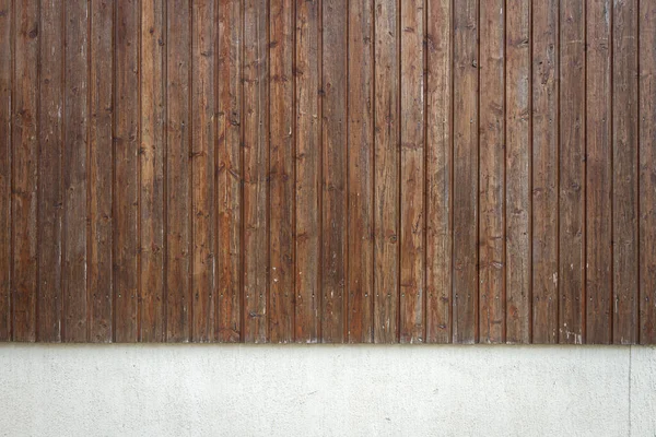 新的垂直木板墙和木地板 — 图库照片