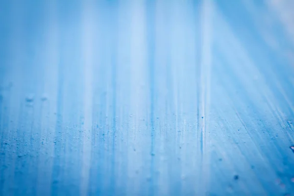 Extreme Nahaufnahme Von Blauer Acrylfarbe Die Pinselstriche Zeigt Selektiver Fokus — Stockfoto