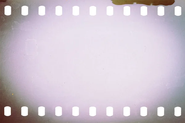Prachová Špinavá Textura Nebo Povrch Kinofilmu Perforovaný Poškrábaný Fotoaparát Film — Stock fotografie