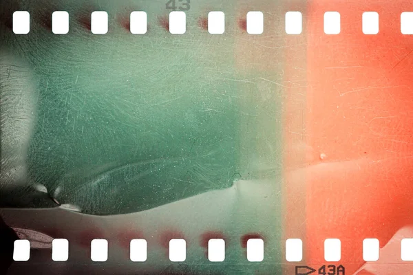 Polvoriento Grueso 35Mm Textura Película Superficie Película Perforada Cámara Rayada — Foto de Stock