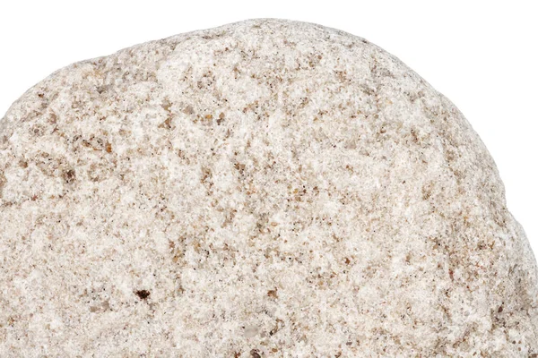 白地に孤立した灰色の石の一部 — ストック写真