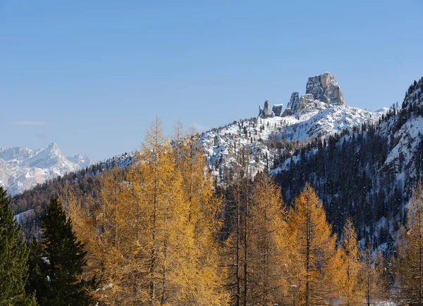 Blick Auf Die Torri Cortina Ampezzo Venetien Italien Europa Einem — Stockfoto