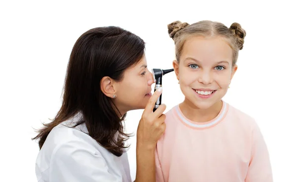 Girl Ear Examination — Stock Photo, Image