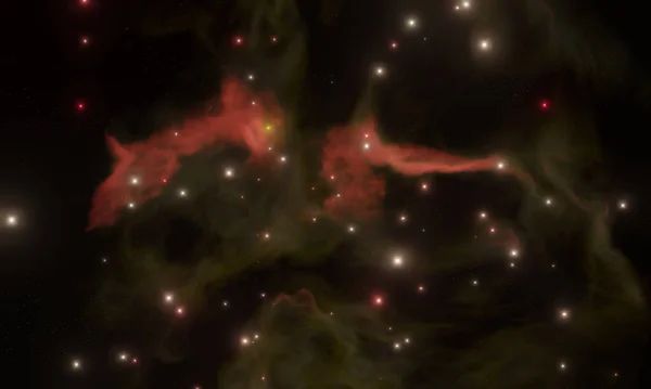 Красочная Галактика Абстрактная Иллюстрация — стоковое фото