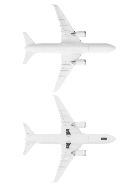 Ilustracja Białego Samolotu — Zdjęcie stockowe
