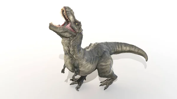Tyrannosaurus Rex Beyaz Arkaplanda Izole Edildi Illüstrasyon — Stok fotoğraf