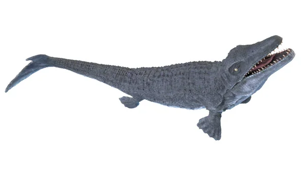 Mosasaurus Isolated White Background Illustration — Stock Photo, Image