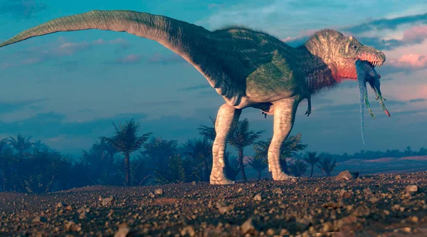 Тіранозавр Рекс Був Апсекс Хижаком Пізнього Крейдового Періоду Який Жив — стокове фото